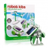 Solar Robot Kits 6 v 1- zelený