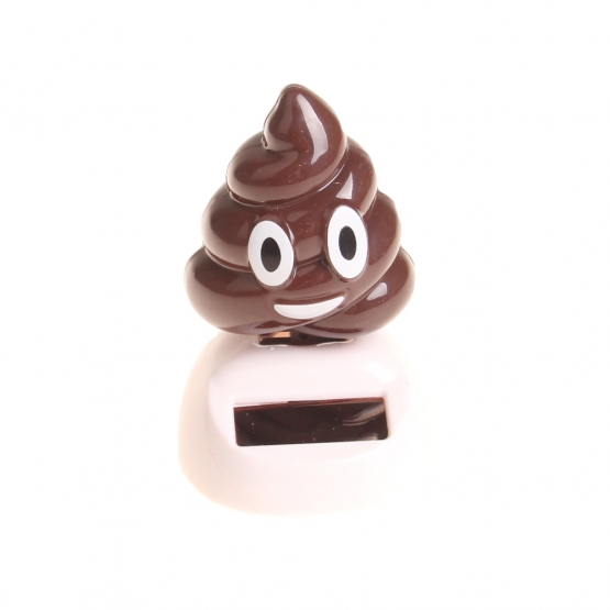 Solárna tancujúca dekorácia emoji poop