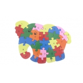 Vzdělávací drevené puzzle slon var.1