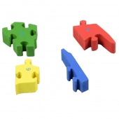 Vzdělávací drevené puzzle slon var.2