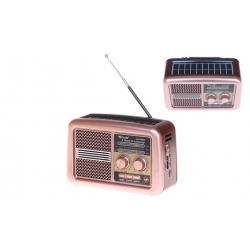 Reproduktor retro rádio BT3600S ružový